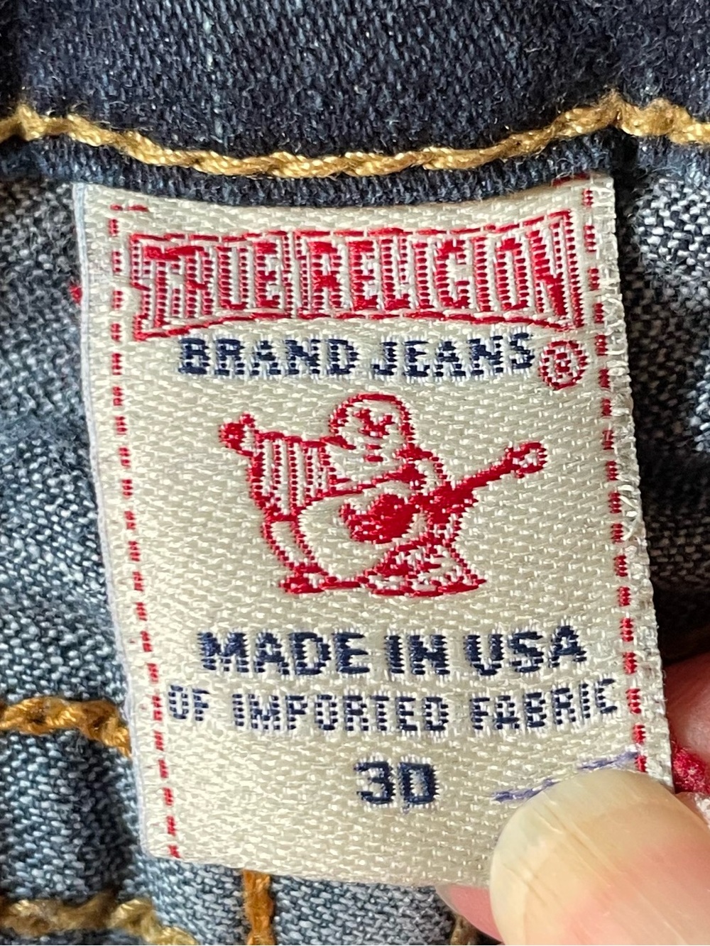 True Religion Lizzy Capri Cropped Jeans Style 102J58 Women’s Size 30 Made in USA - Picture 4 of 9